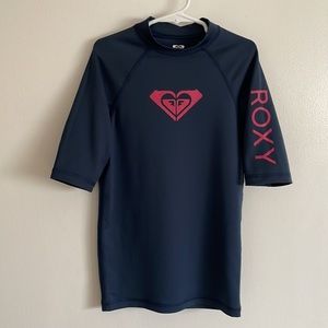 Roxy Girls Whole Hearted Short Sleeve Rash guard.
